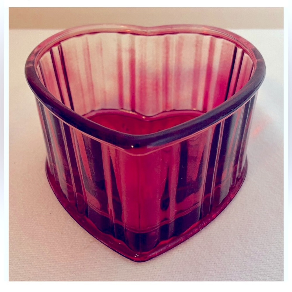 Red Heart Candy Shaped Dish